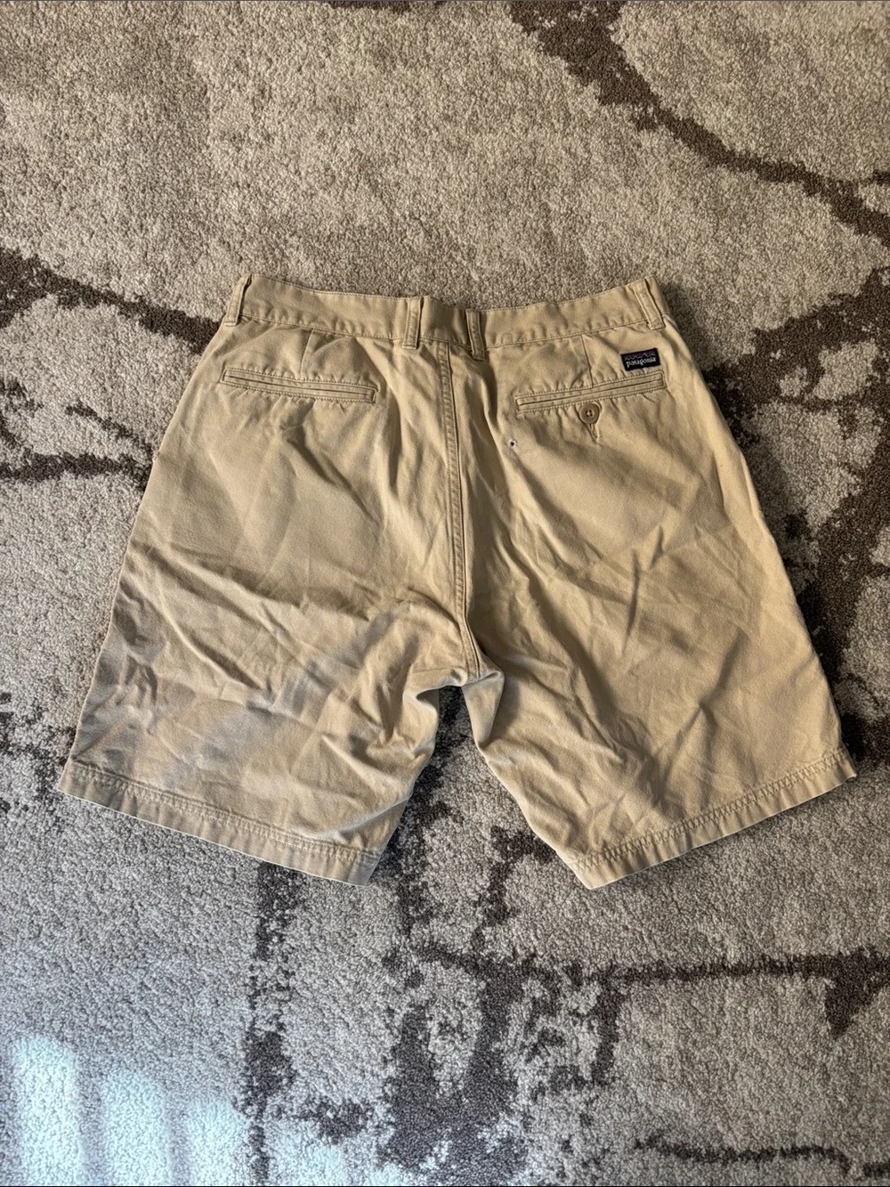 Patagonia Men's Khaki Flat-Front Shorts
